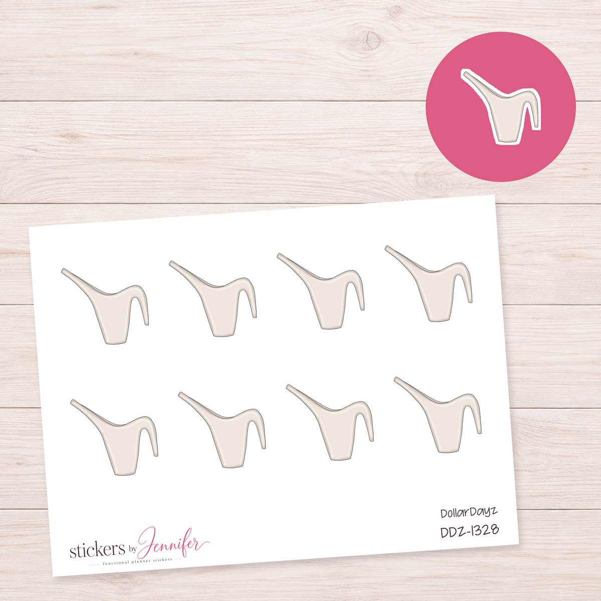 Long-Spout Watering Can Planner Stickers | DDZ-1328