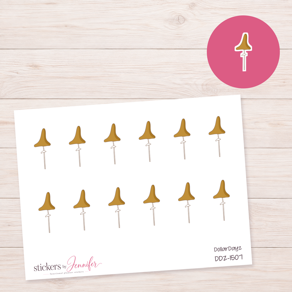 Bell on a Stick Planner Stickers | DDZ-1507