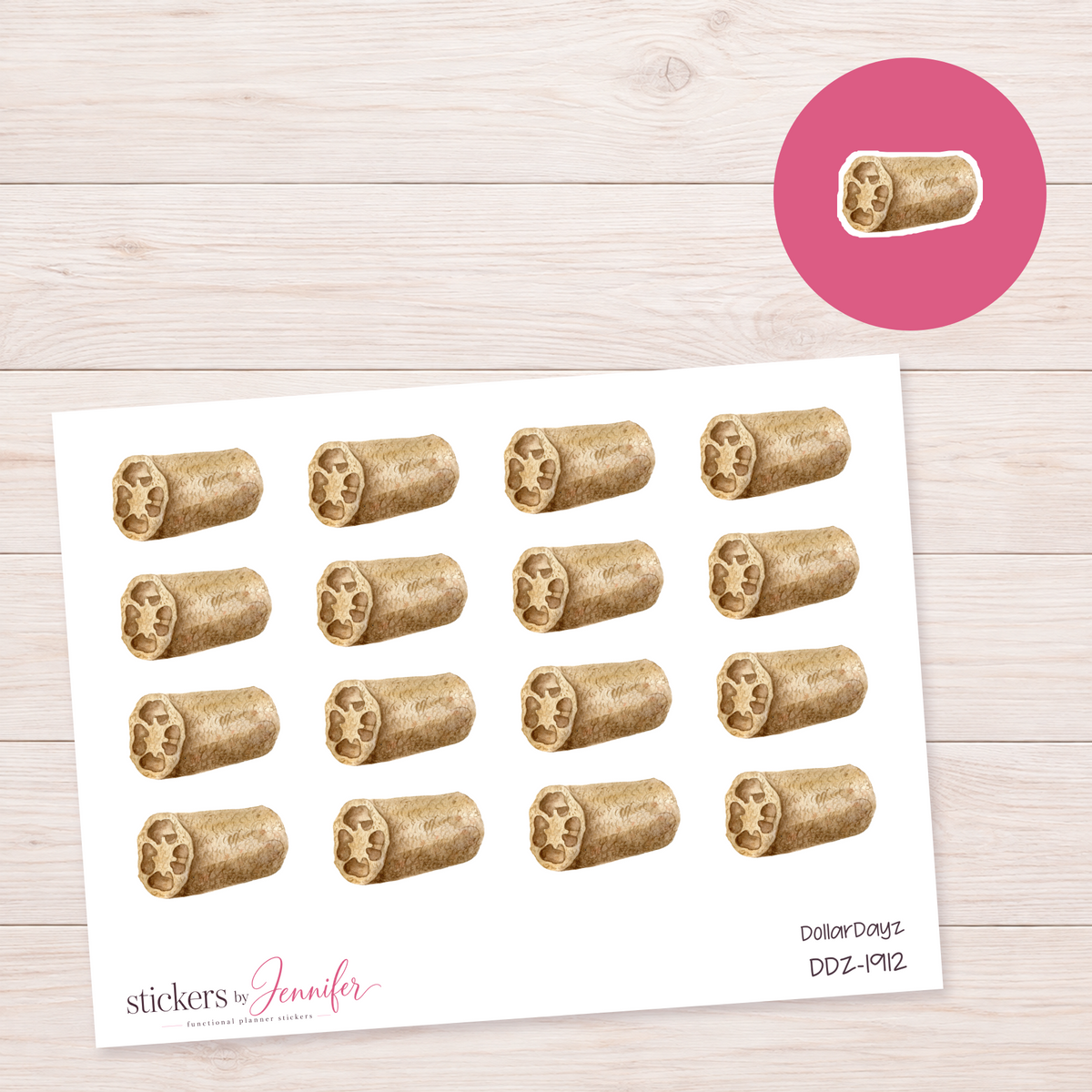 Lotus Root Planner Stickers | DDZ-1912