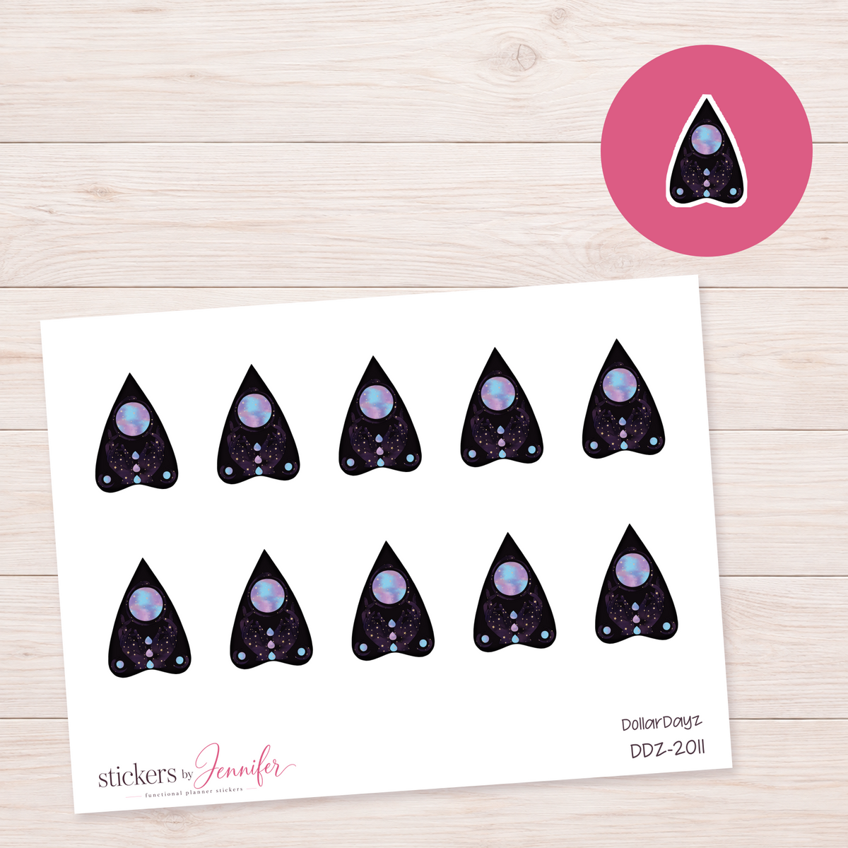 Celestial Planchette Planner Stickers | DDZ-2011