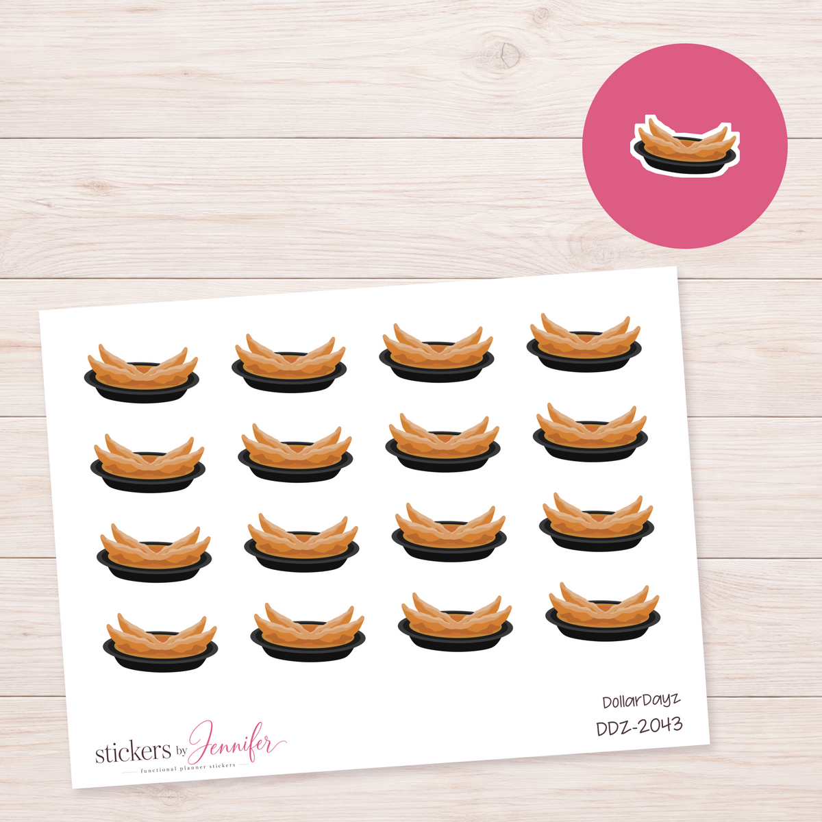 Fried Dumplings Planner Stickers | DDZ-2043