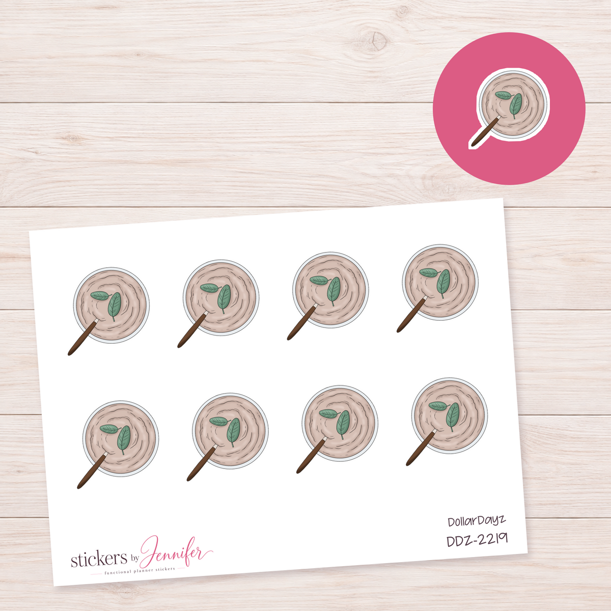 Herb Soup Bowl Planner Stickers | DDZ-2219
