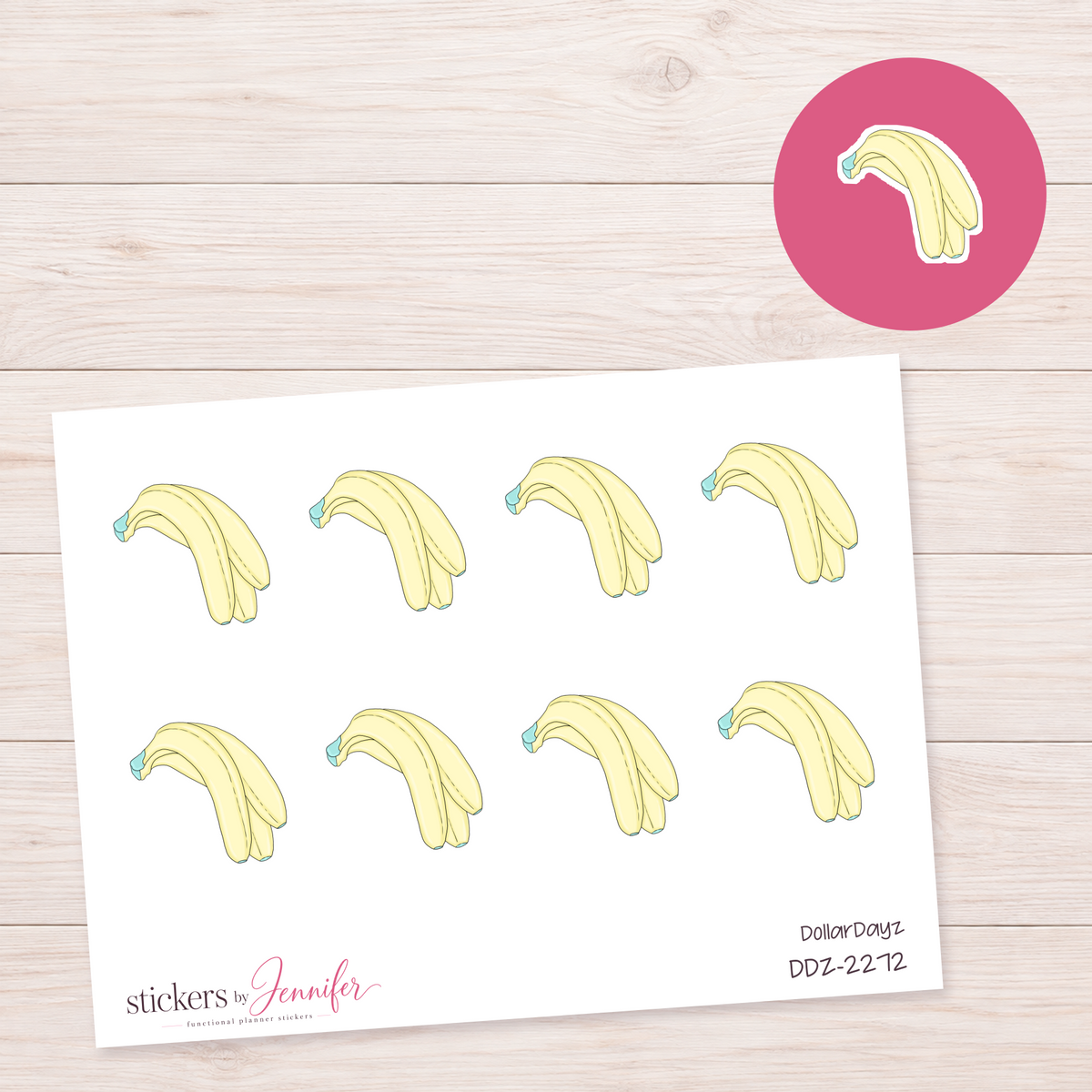 Banana Bunch Planner Stickers | DDZ-2272