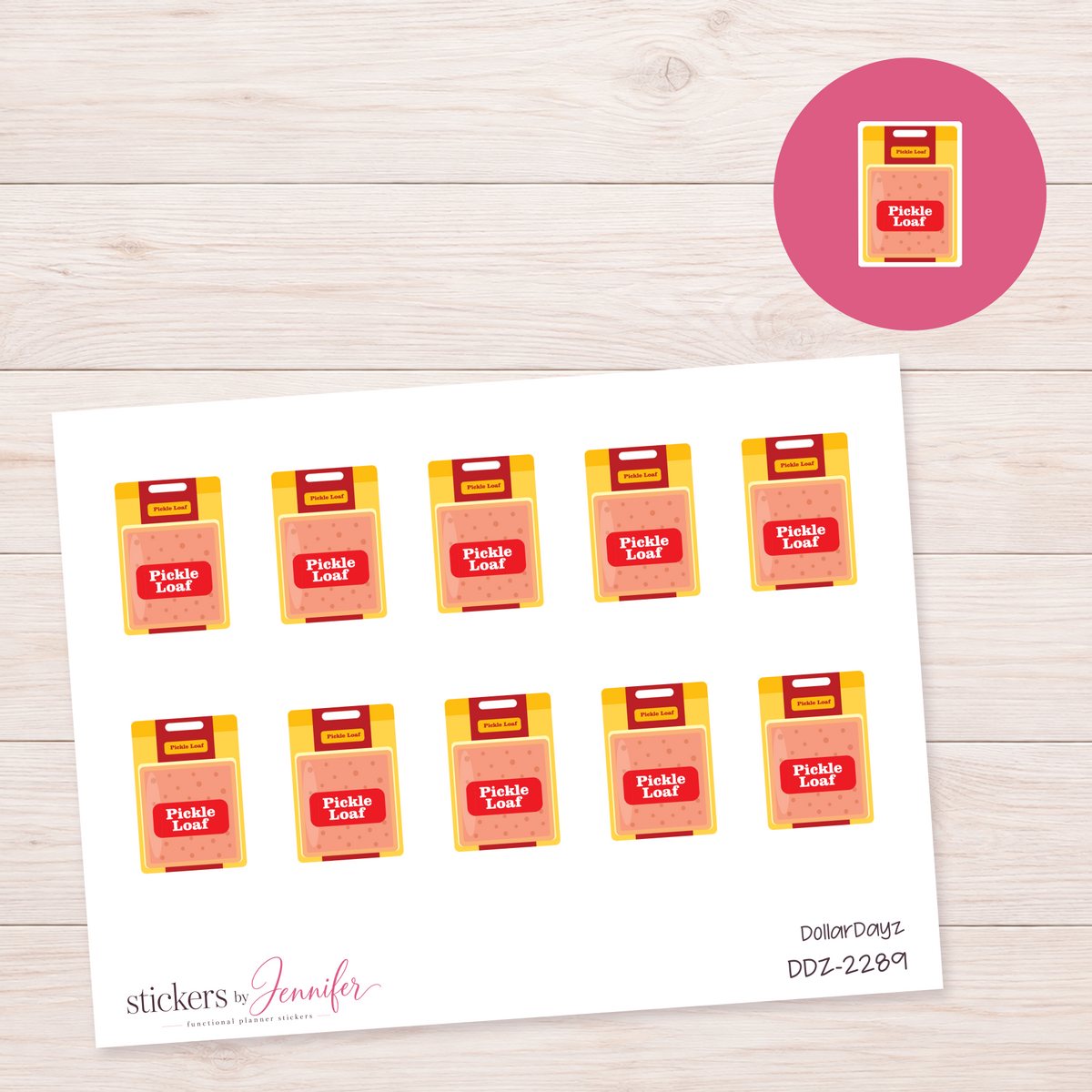 Pickle Loaf Package Planner Stickers | DDZ-2289