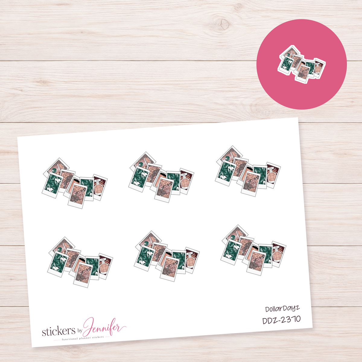 Photo Print Collection Planner Stickers | DDZ-2370