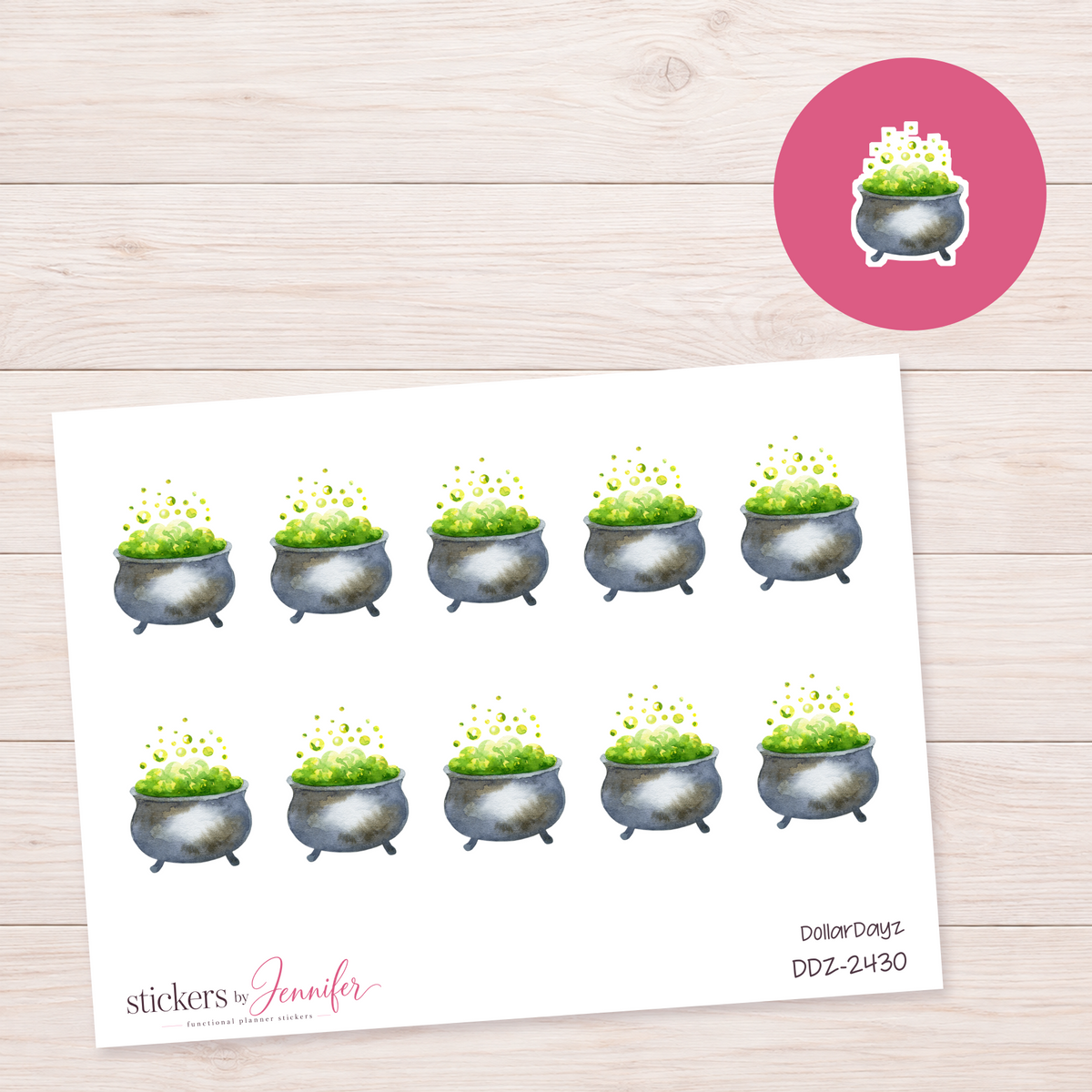 Bubbling Cauldron Planner Stickers | DDZ-2430
