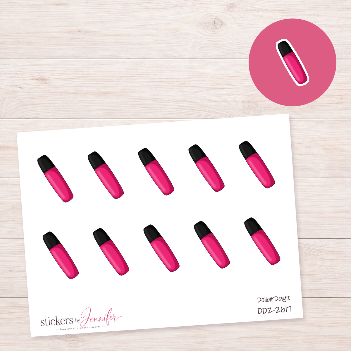 Berry Travel Bottle Planner Stickers | DDZ-2617