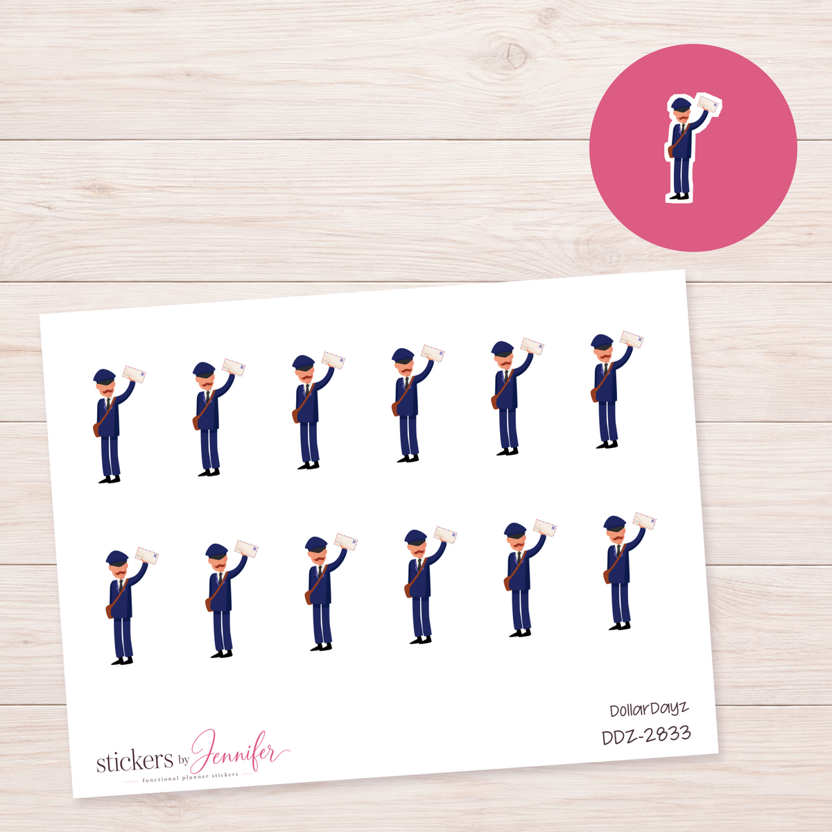 Mail Carrier Planner Stickers | DDZ-2833