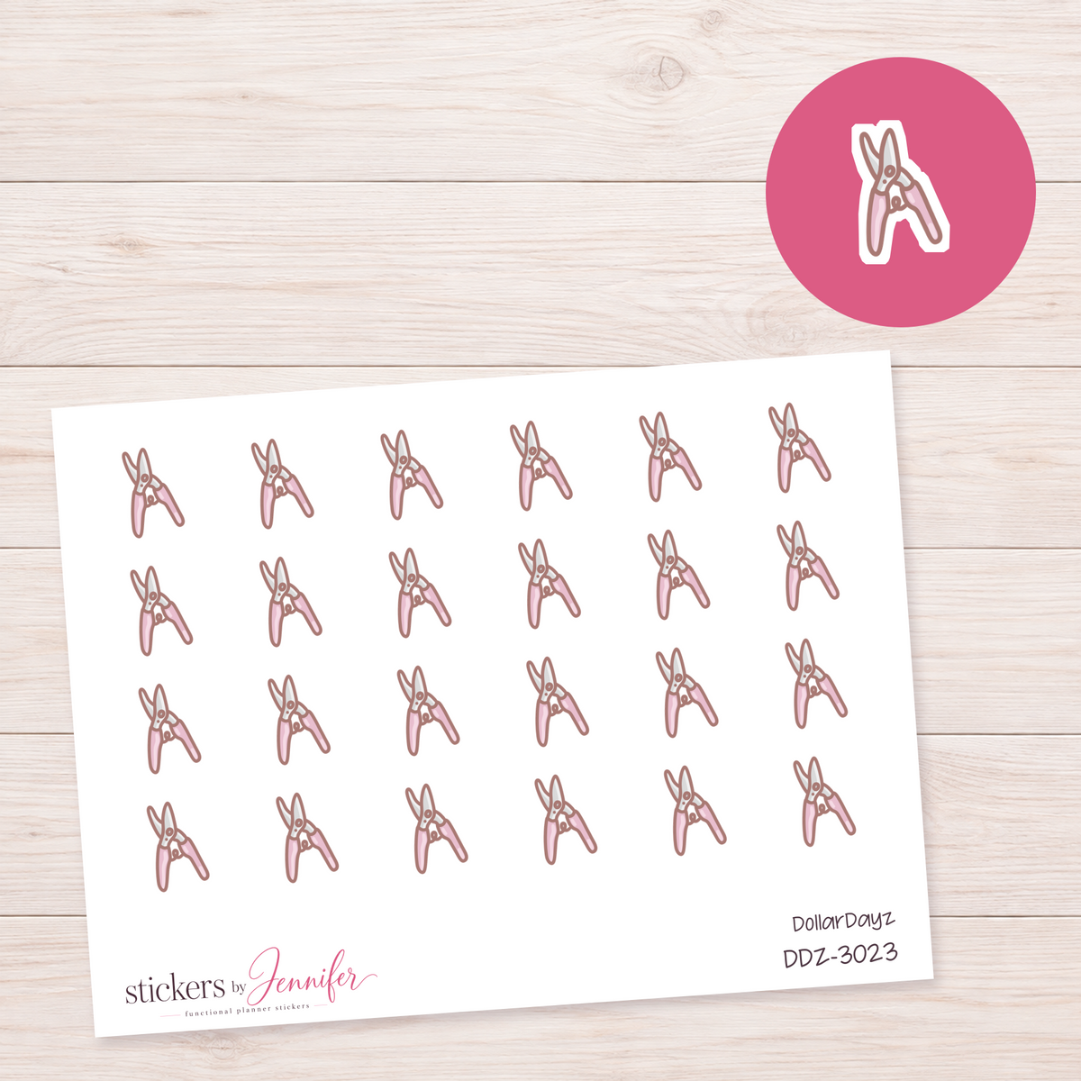 Garden Pruning Shears Planner Stickers | DDZ-3023