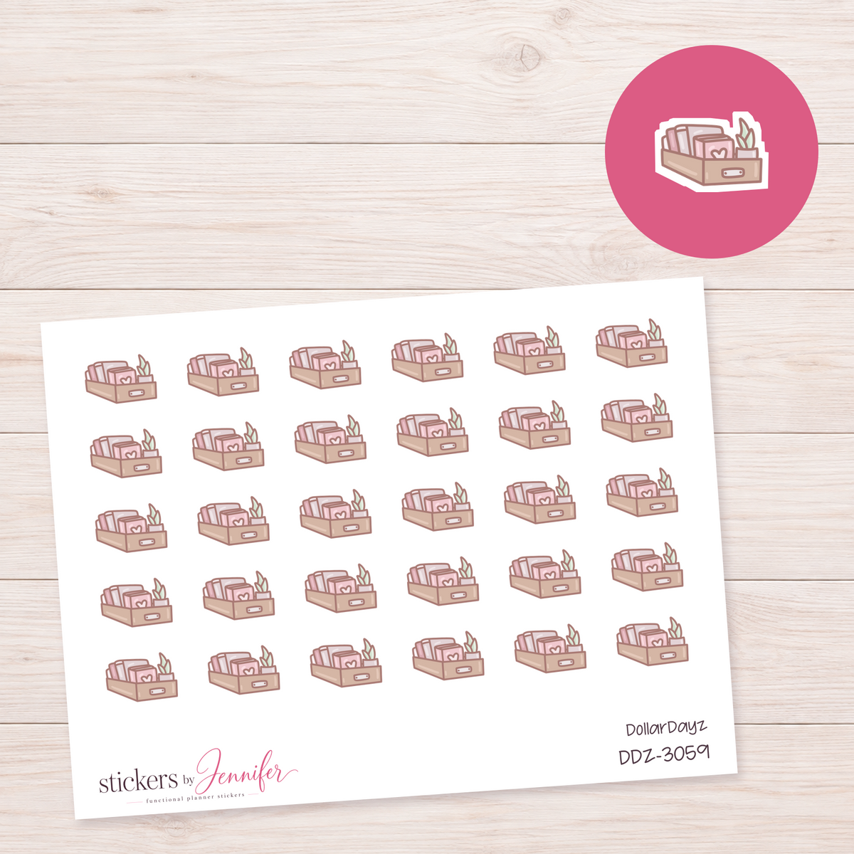 Book Organizer Planner Stickers | DDZ-3059