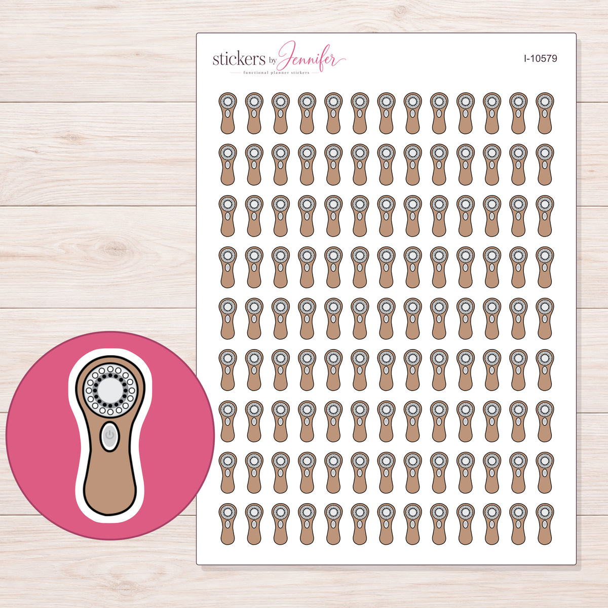I-10579 planner sticker sheet with enlarged sticker detail