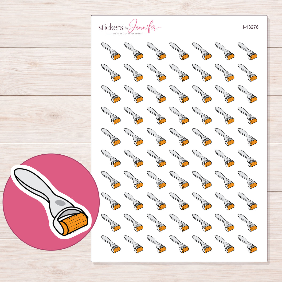 I-13276 planner sticker sheet with enlarged sticker detail