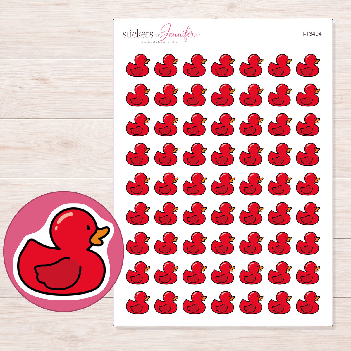I-13404 planner sticker sheet with enlarged sticker detail