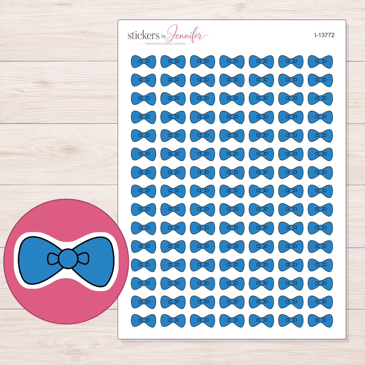 I-13772 planner sticker sheet with enlarged sticker detail