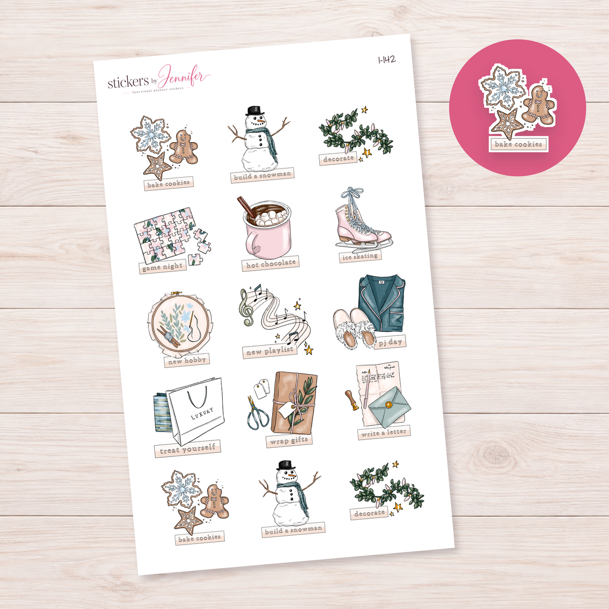 Bake Cookies Label Planner Stickers | I-142