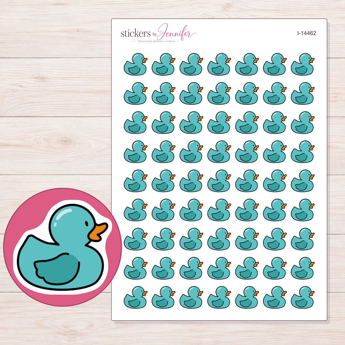 I-14462 planner sticker sheet with enlarged sticker detail
