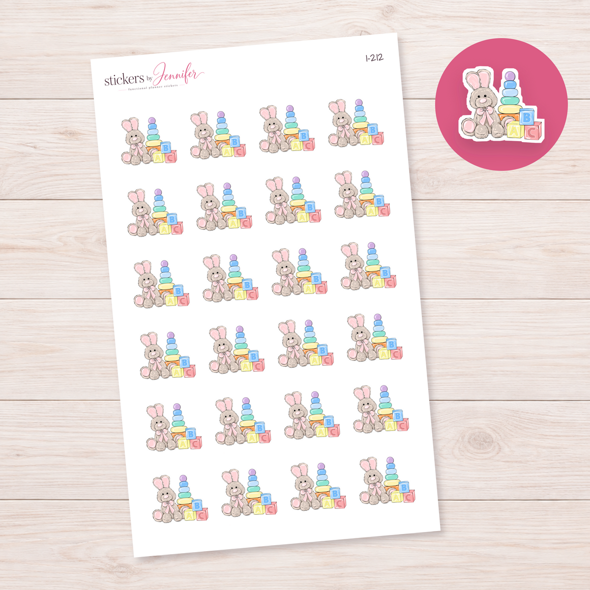 Baby Playtime Toys Planner Stickers | I-212