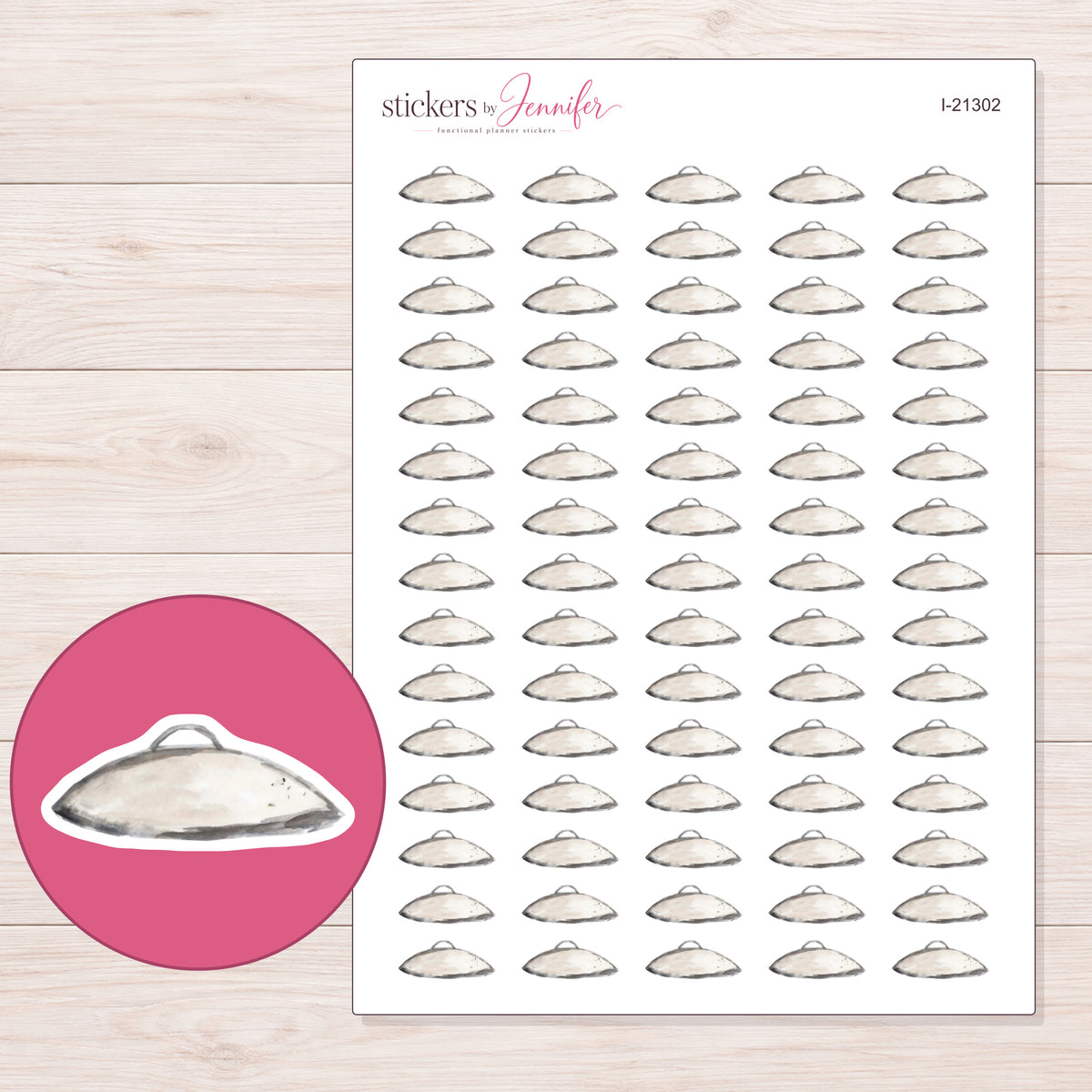 I-21302 planner sticker sheet with enlarged sticker detail