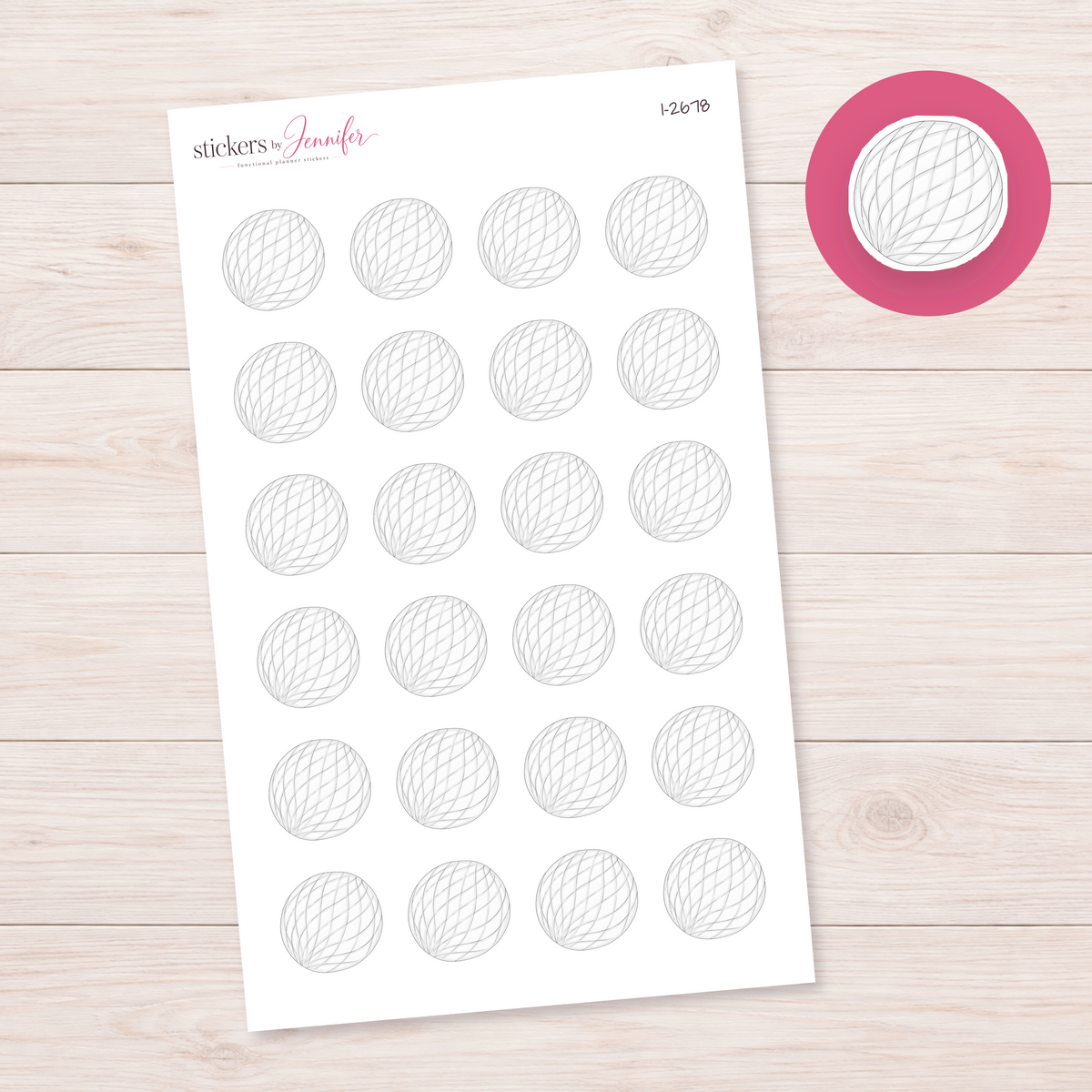 White Honeycomb Party Decoration Planner Stickers | I-2678