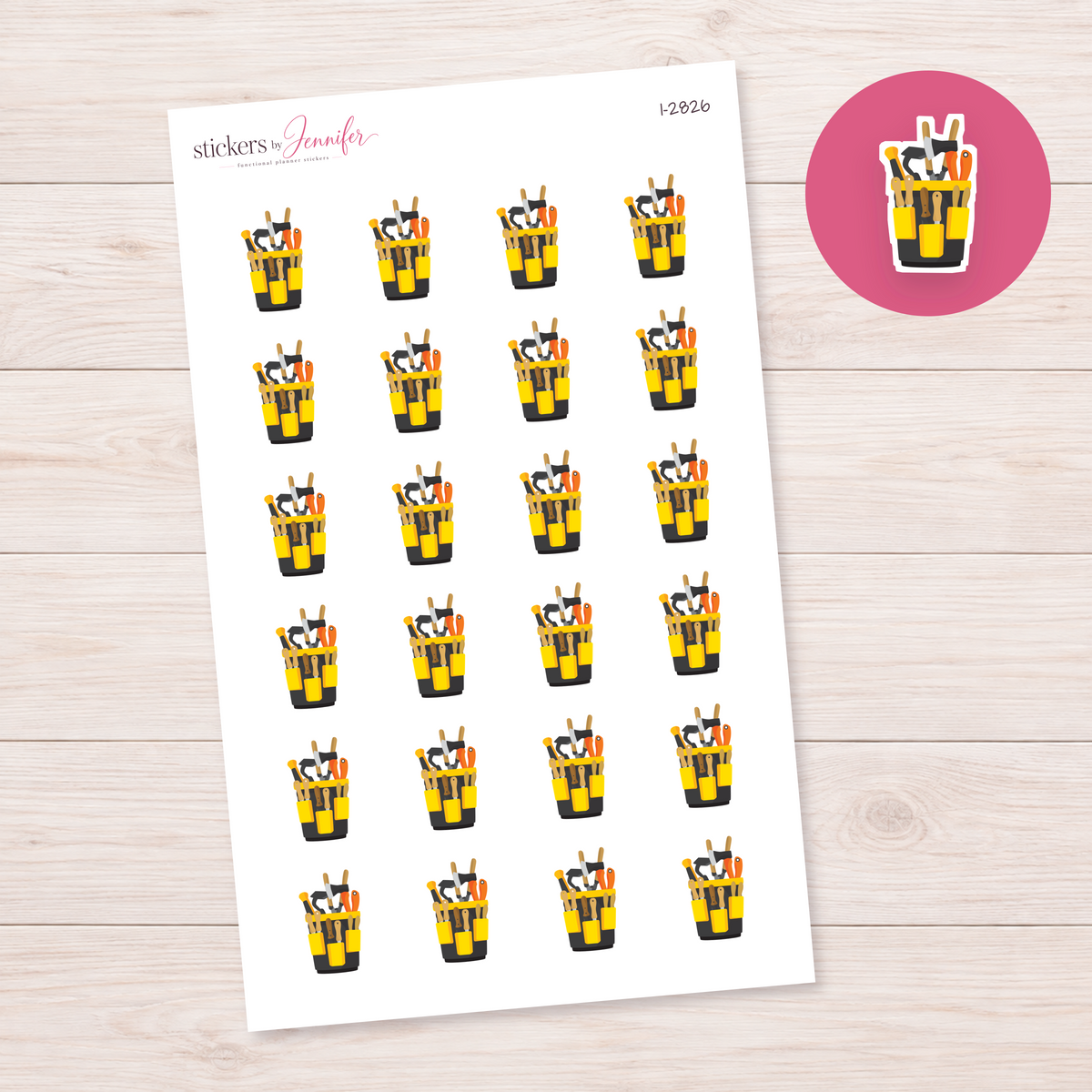 Hand Tool Bag Planner Stickers | I-2826