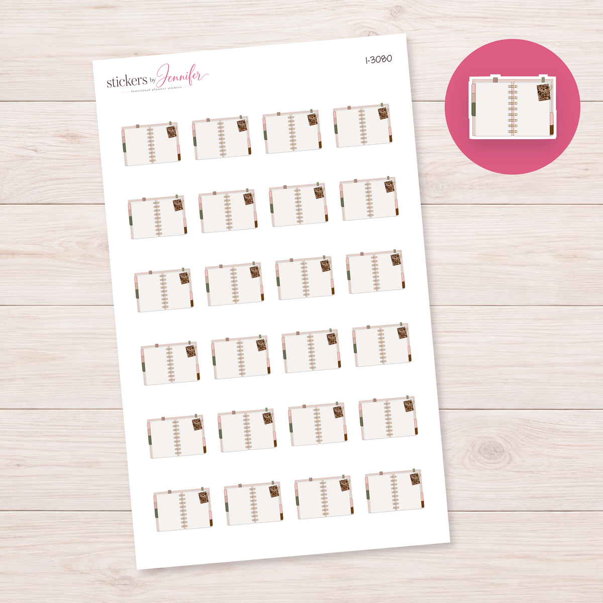 Open Neutral Planner Planner Stickers | I-3080