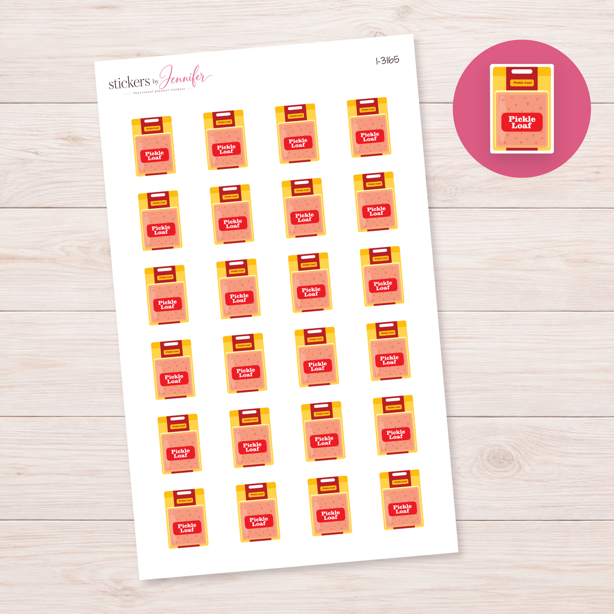 Pickle Loaf Package Planner Stickers | I-3165