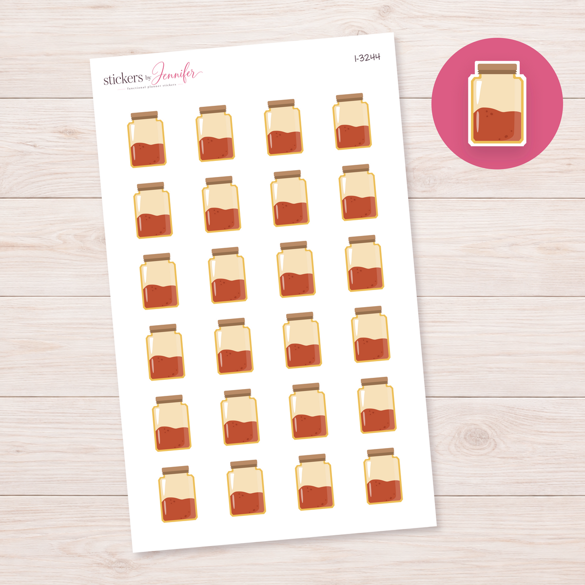 Pantry Jar Planner Stickers | I-3244