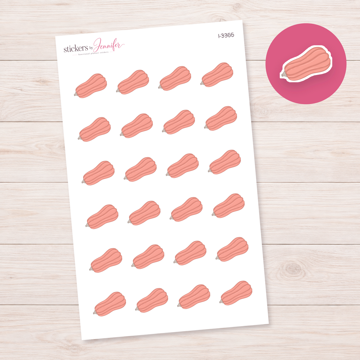 Pink Scrunchie Planner Stickers | I-3355