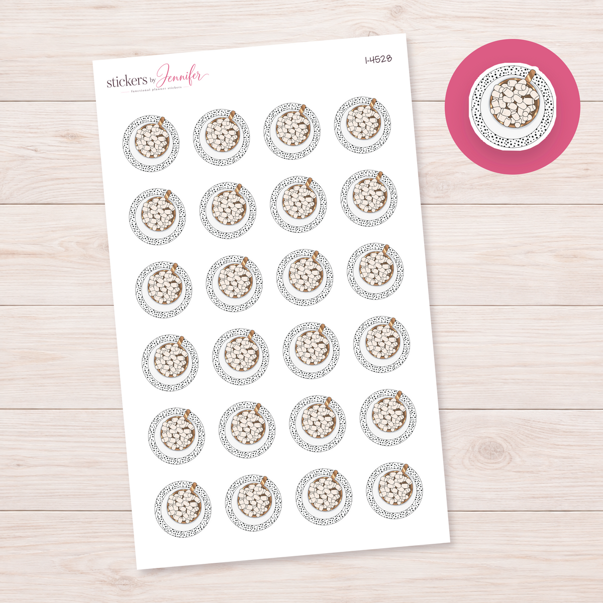Marshmallow Cocoa from Above Planner Stickers | I-4528