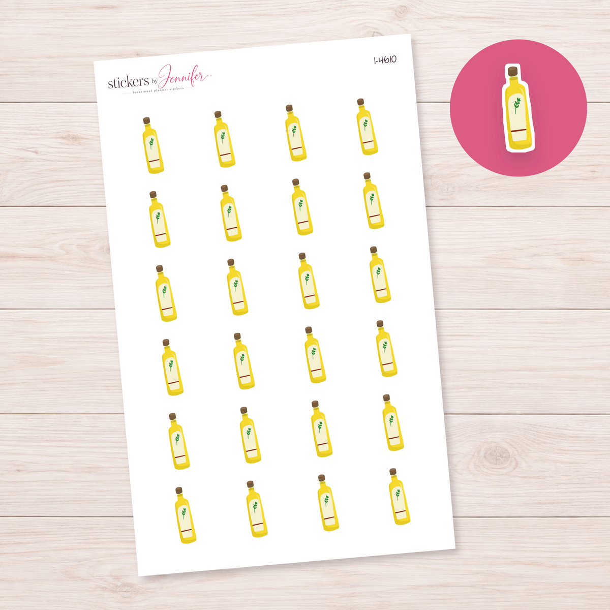 Cooking Oil Bottle Planner Stickers | I-4610
