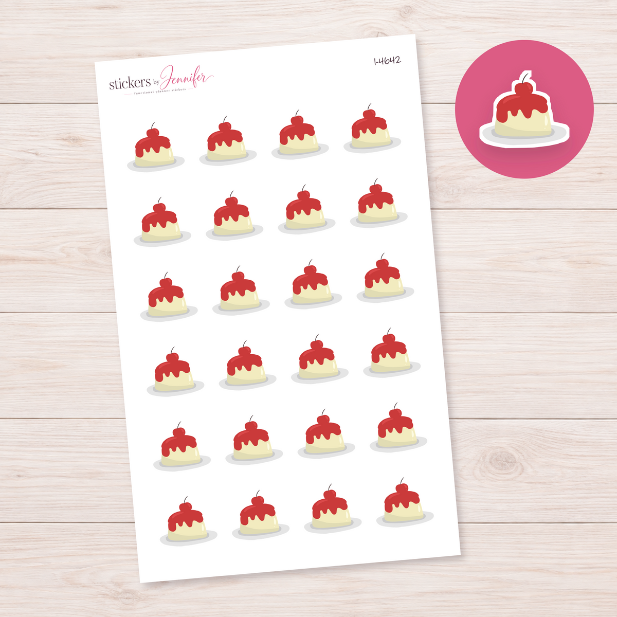 Panna Cotta Planner Stickers | I-4642