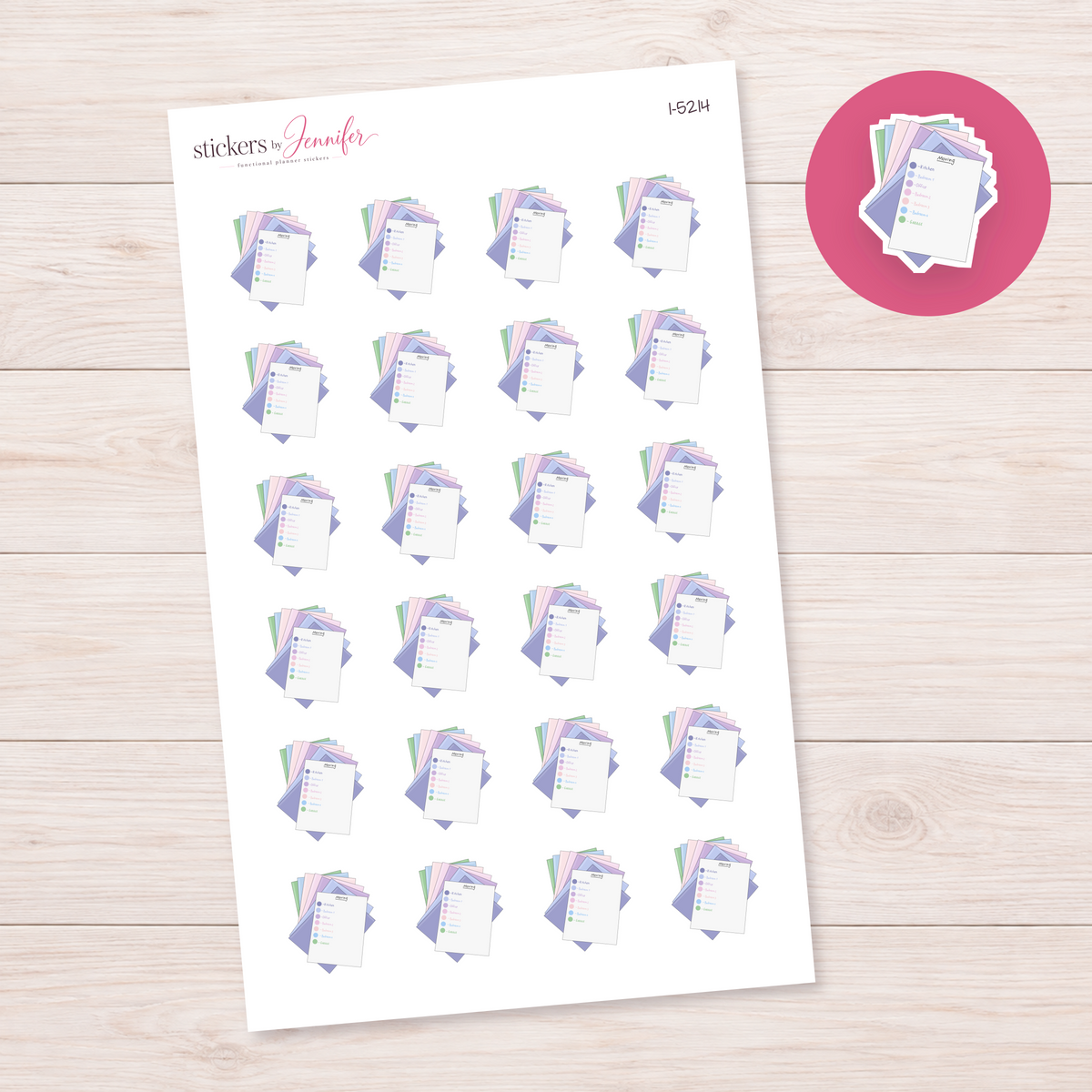 Planning List & Papers Planner Stickers | I-5214