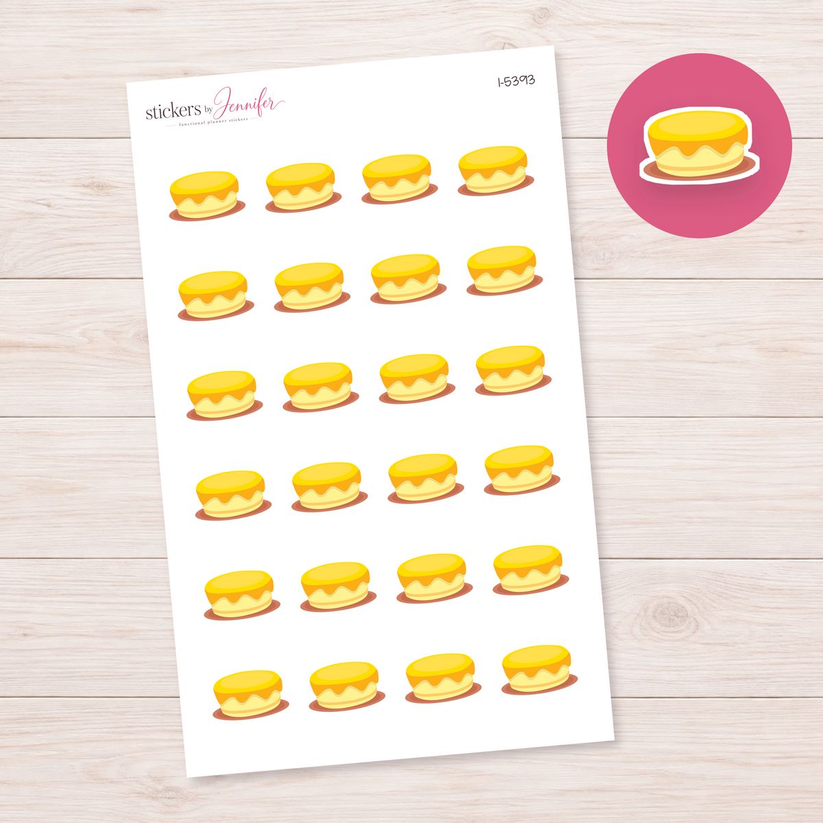Glazed Mini Cake Planner Stickers | I-5393