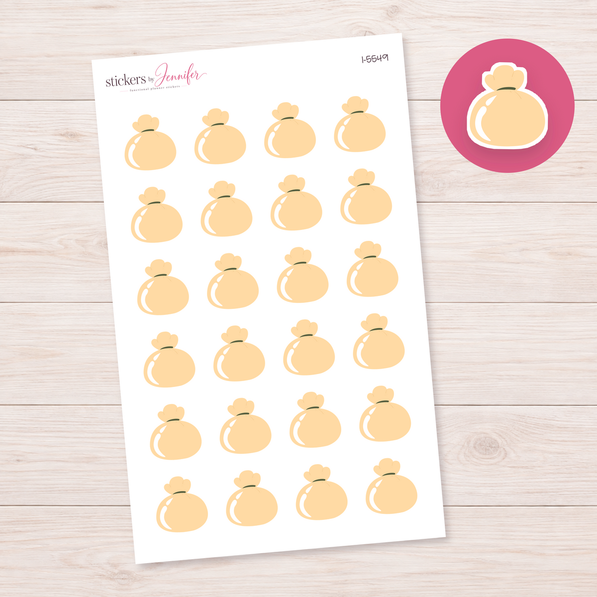 Tied Dumpling Planner Stickers | I-5549