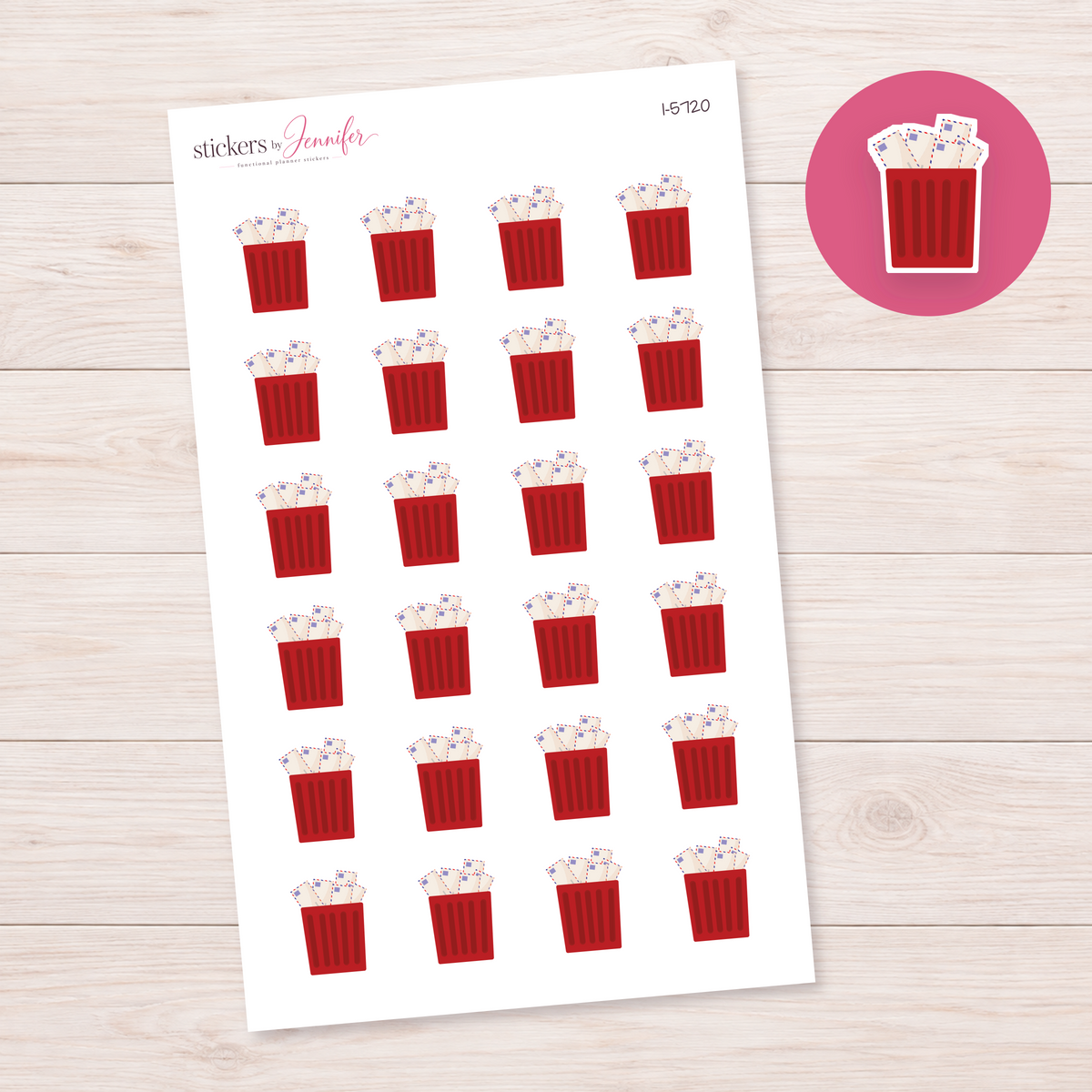 Basket of Letters Planner Stickers | I-5720