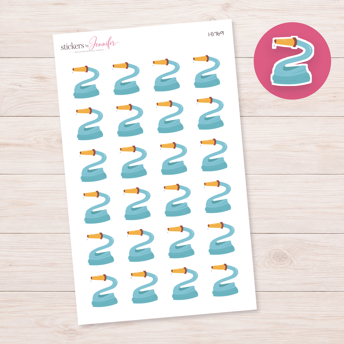 Garden Hose Planner Stickers | I-5769
