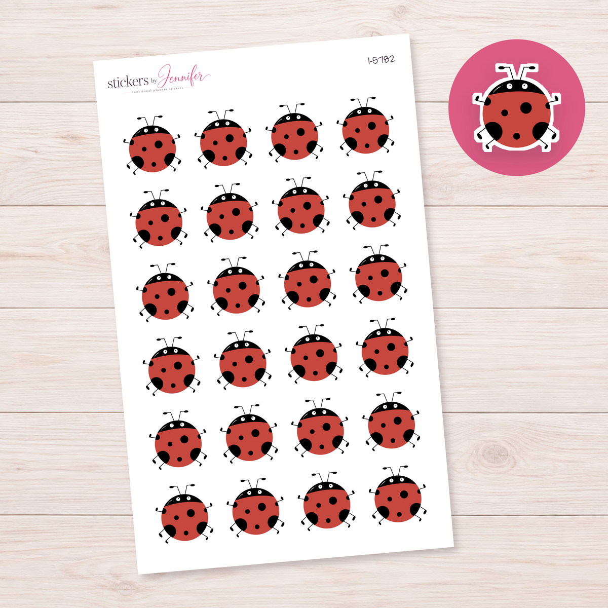 Ladybug Planner Stickers | I-5782