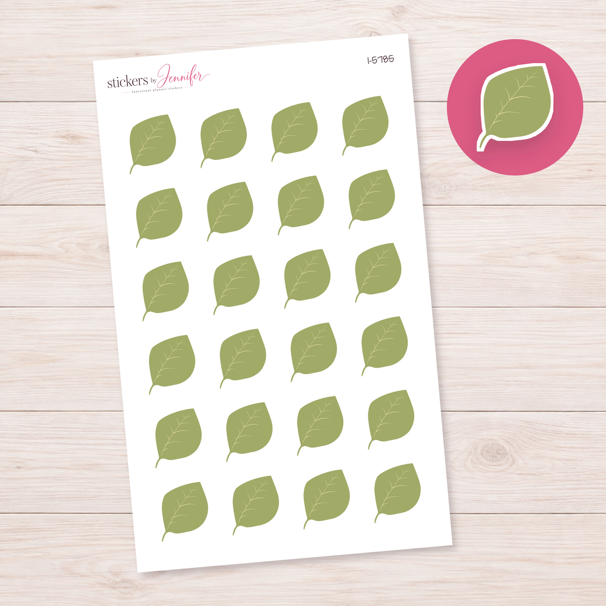 Sage Leaf Planner Stickers | I-5785