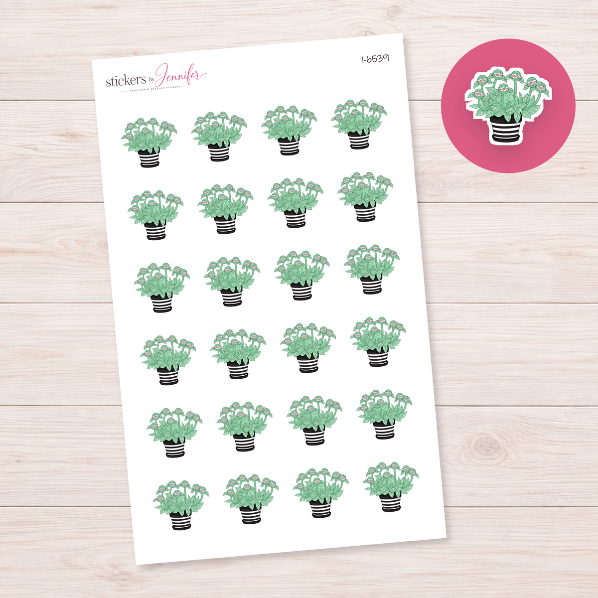 Carnivorous Houseplant Planner Stickers | I-6539