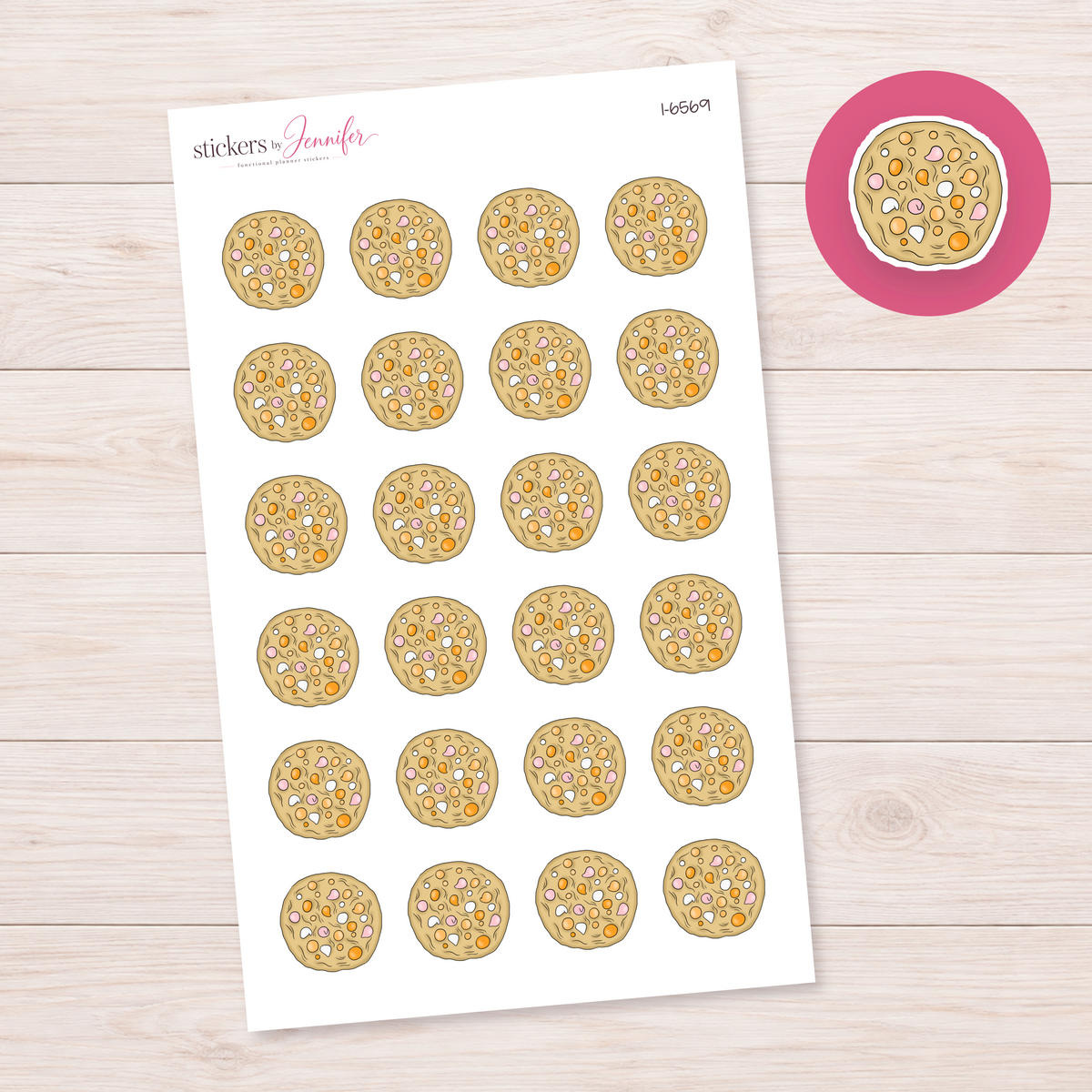 Candy-Topped Cookie Planner Stickers | I-6569
