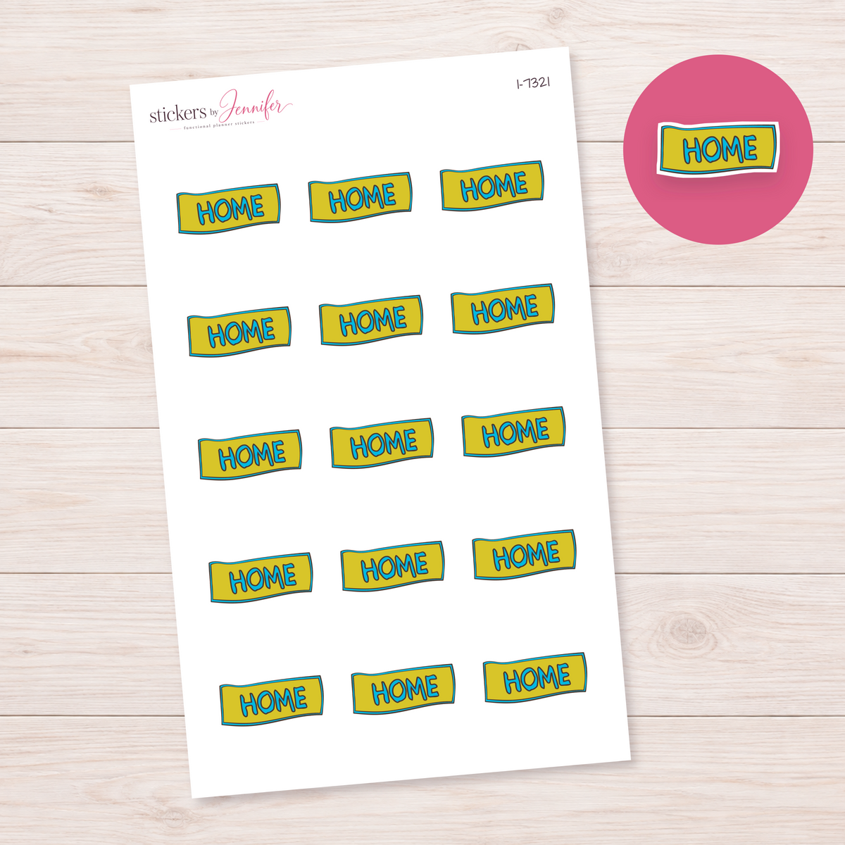 Home Label Planner Stickers | I-7321