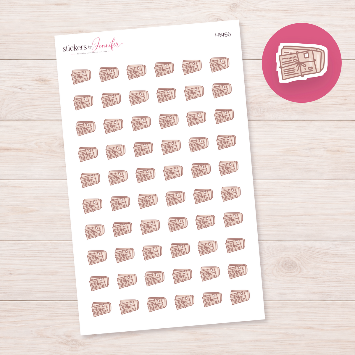 Tied Mail Bundle Planner Stickers | I-8456