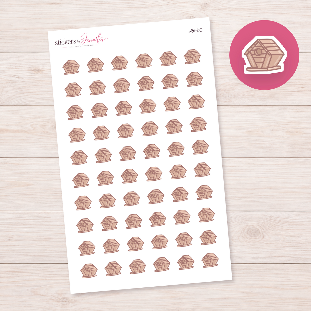 Birdhouse Planner Stickers | I-8460