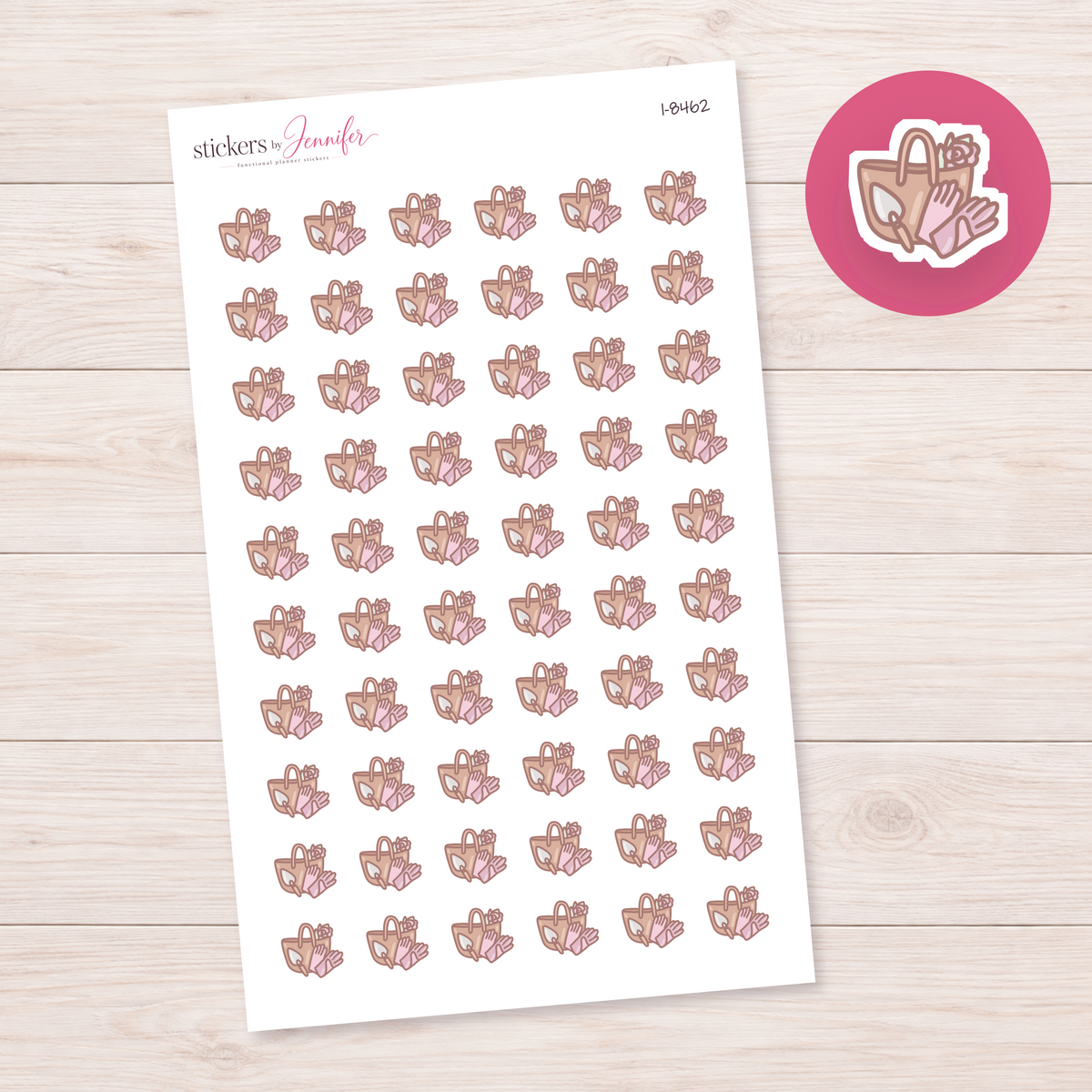 Garden Tote with Tools Planner Stickers | I-8462