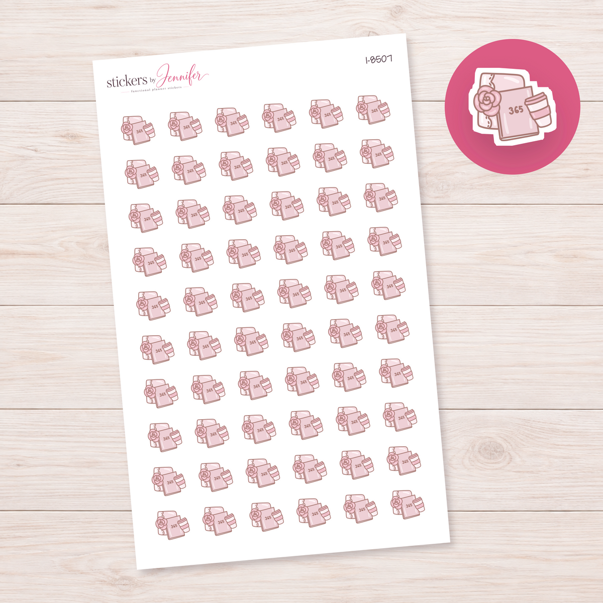Planner and Takeaway Coffee Planner Stickers | I-8507
