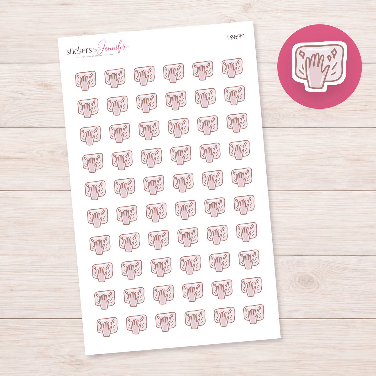 Wiping a Surface Planner Stickers | I-8697