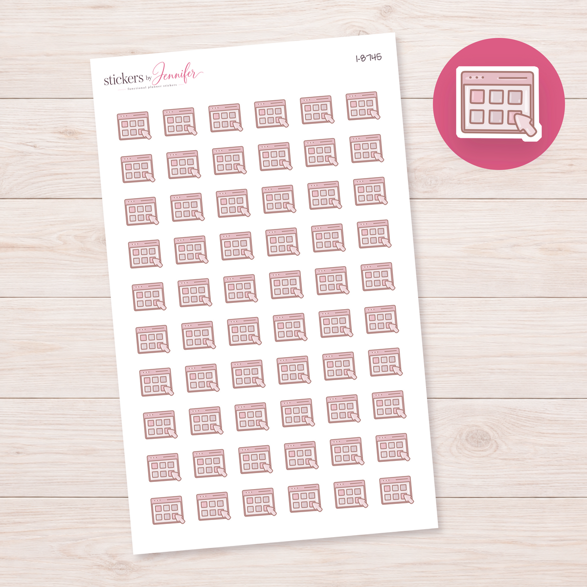 Online Shopping Page Planner Stickers | I-8745