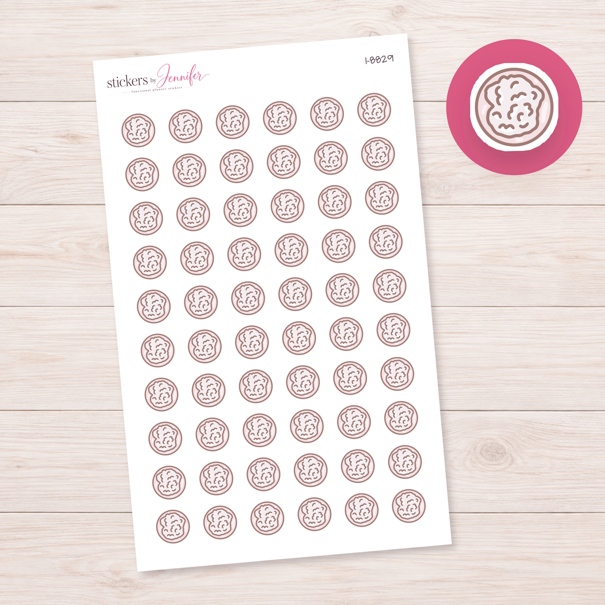 Rice on Plate Planner Stickers | I-8829