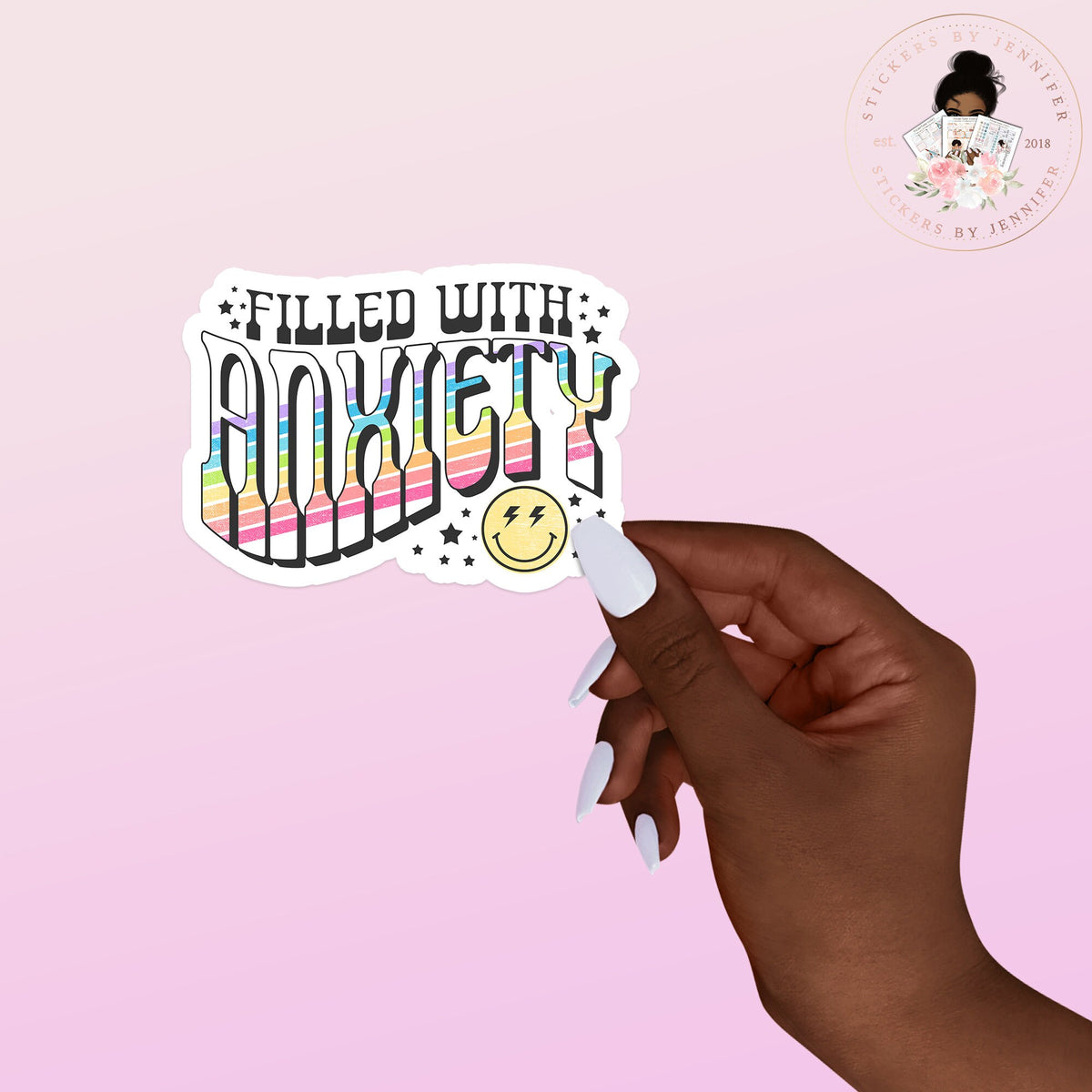 Anxiety Vinyl Sticker