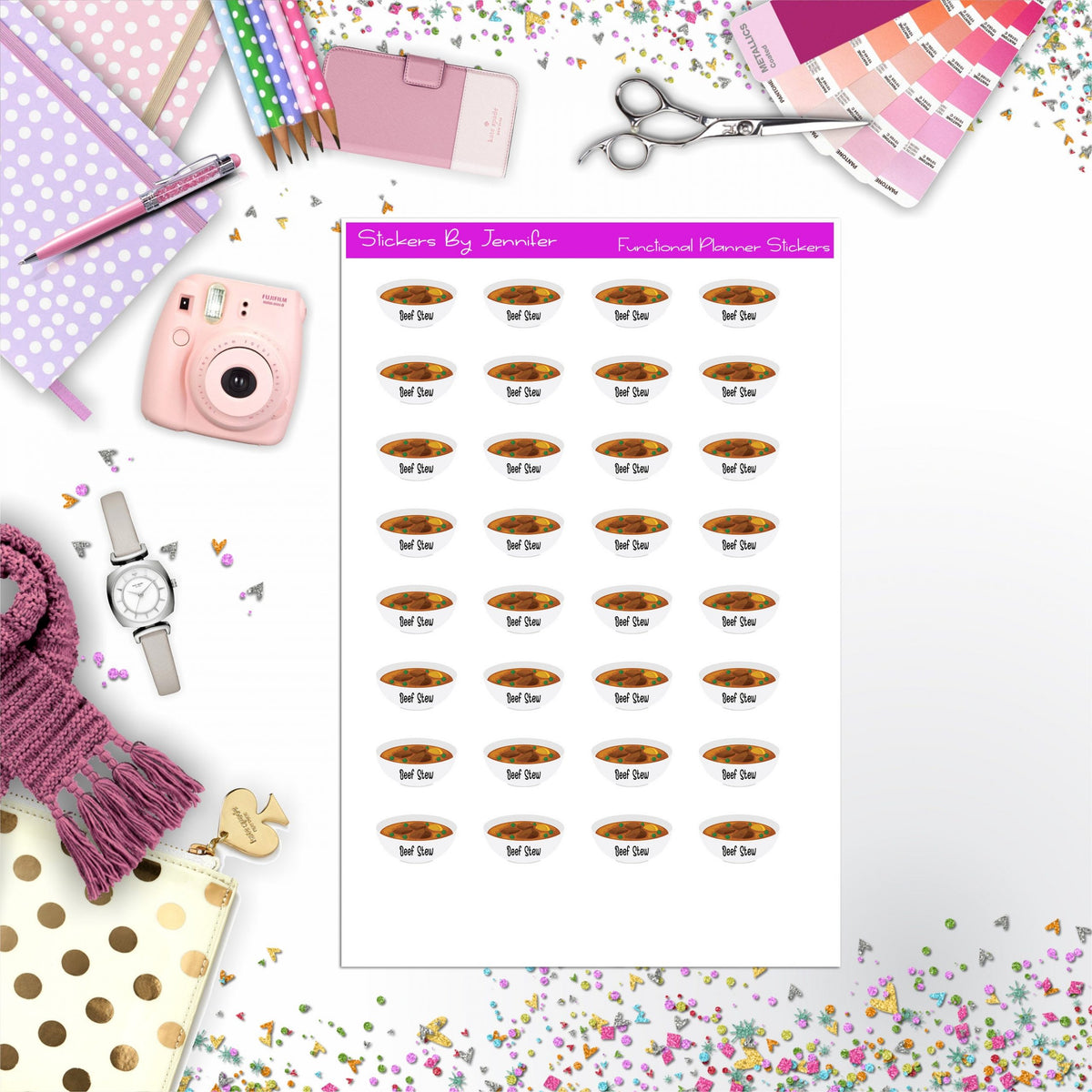 Beef Stew Planner Stickers